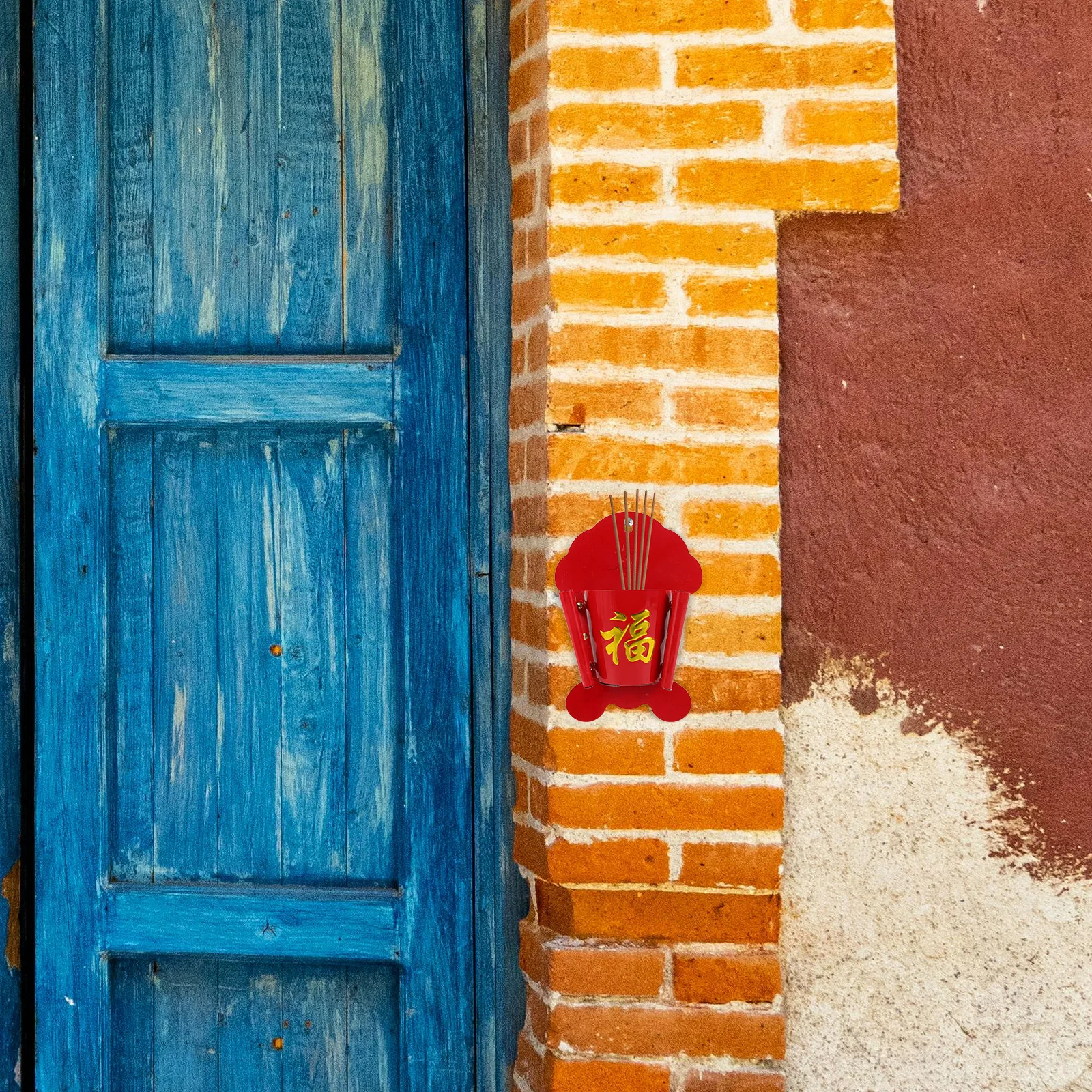 

Wall-Mounted Bamboo Burner Unique Hanging Censer For Home Decor Metal Holder Stainless Steel Hanging Furnace Outdoor Household