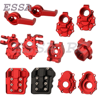 TRX4 Axle Red Aluminum Front Rear Portal Drive Housing Diff Cover C Seat for 1/10 RC Crawler TRX-4 Model Car Upgrade Parts