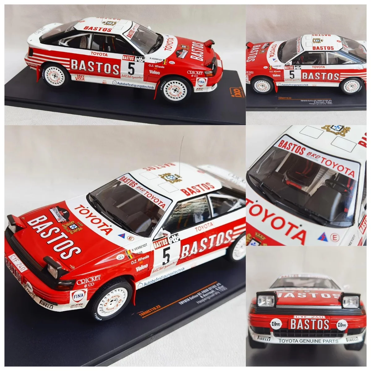 

IXO Diecast 1/18 Scale GT FOUR # 5 1990 Rally Car C6N6 Alloy Car Model