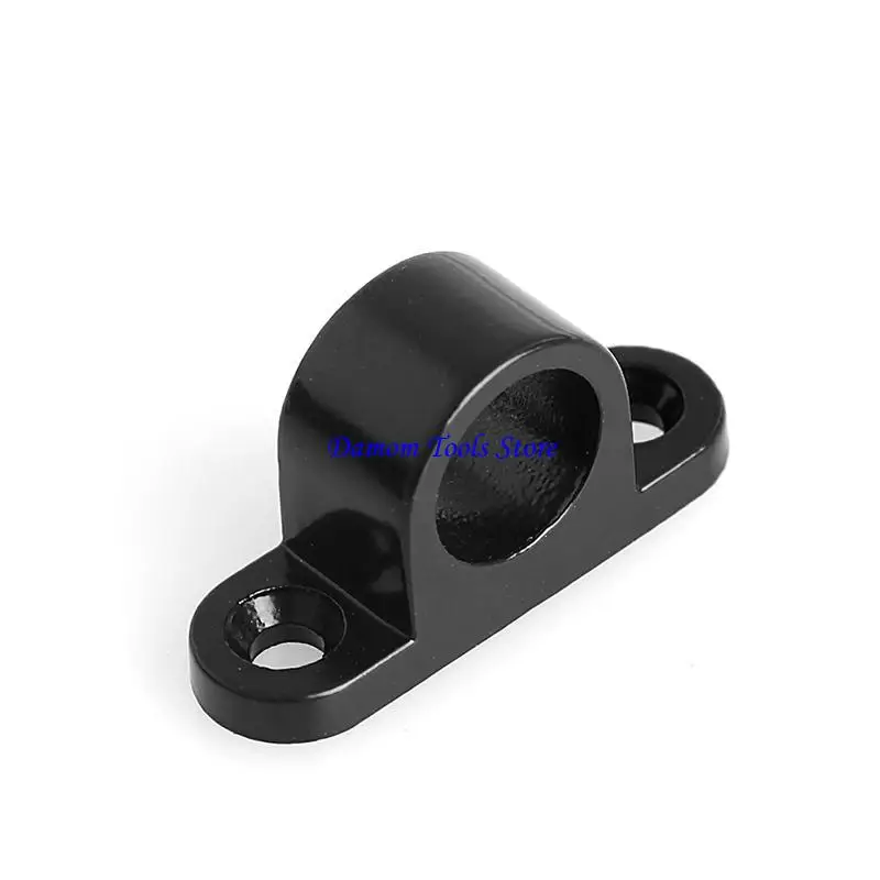 57BE Black Window Gate Security Pull Ring Spring Bounce Door Bolt Aluminum for Latch