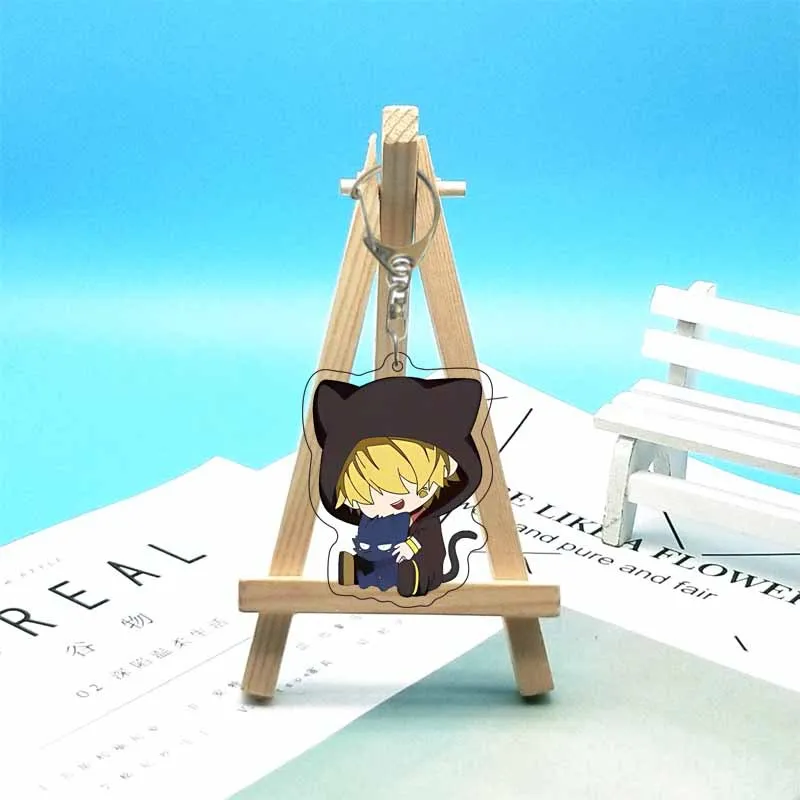 مهمة: Yozakura Family Asano Taiyo الاكريليك متعة المفاتيح الفتيات هدية مفتاح سلسلة حقيبة Charms تذكارية قلادة مجوهرات اكسسوارات