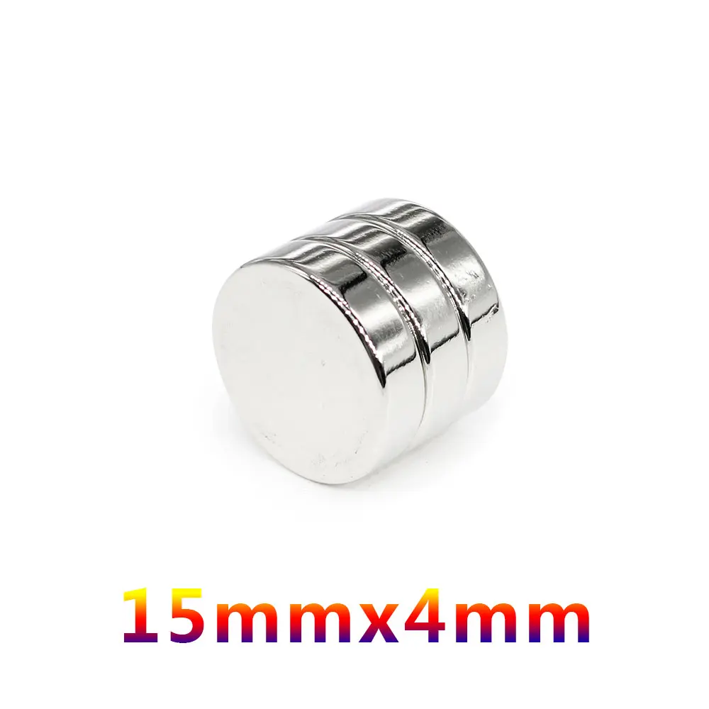 2/5/10/20/50PCS 15x4 mm Disc Strong Cylinder Rare Earth Magnet 15mmx4mm N35 Round Neodymium Magnets 15x4mm 15*4 mm