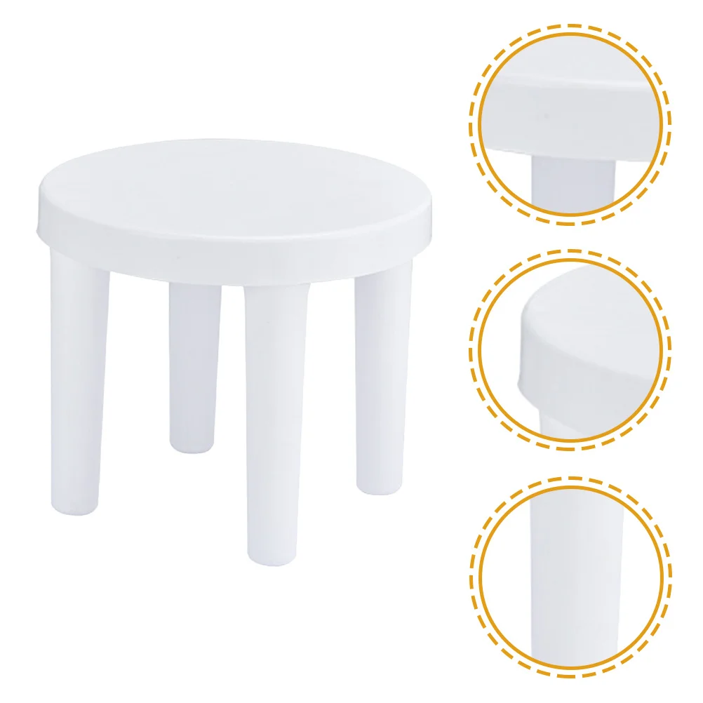 

Premium Stool Non-Slip Bathroom Footstool Shoe Changing Step Bedroom Living Room Stackable Lightweight