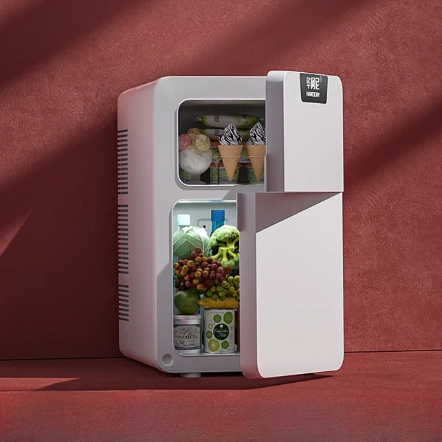 Mini refrigerator, freezing and refrigeration, car mounted household breast milk cosmetics office