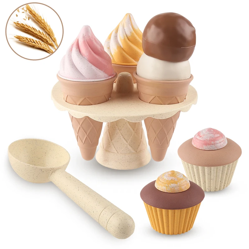 8-Piece Children's DIY Toys Ice Cream Cake Spinning Toys, Thanksgiving, Halloween, Christmas Birthday Gifts.