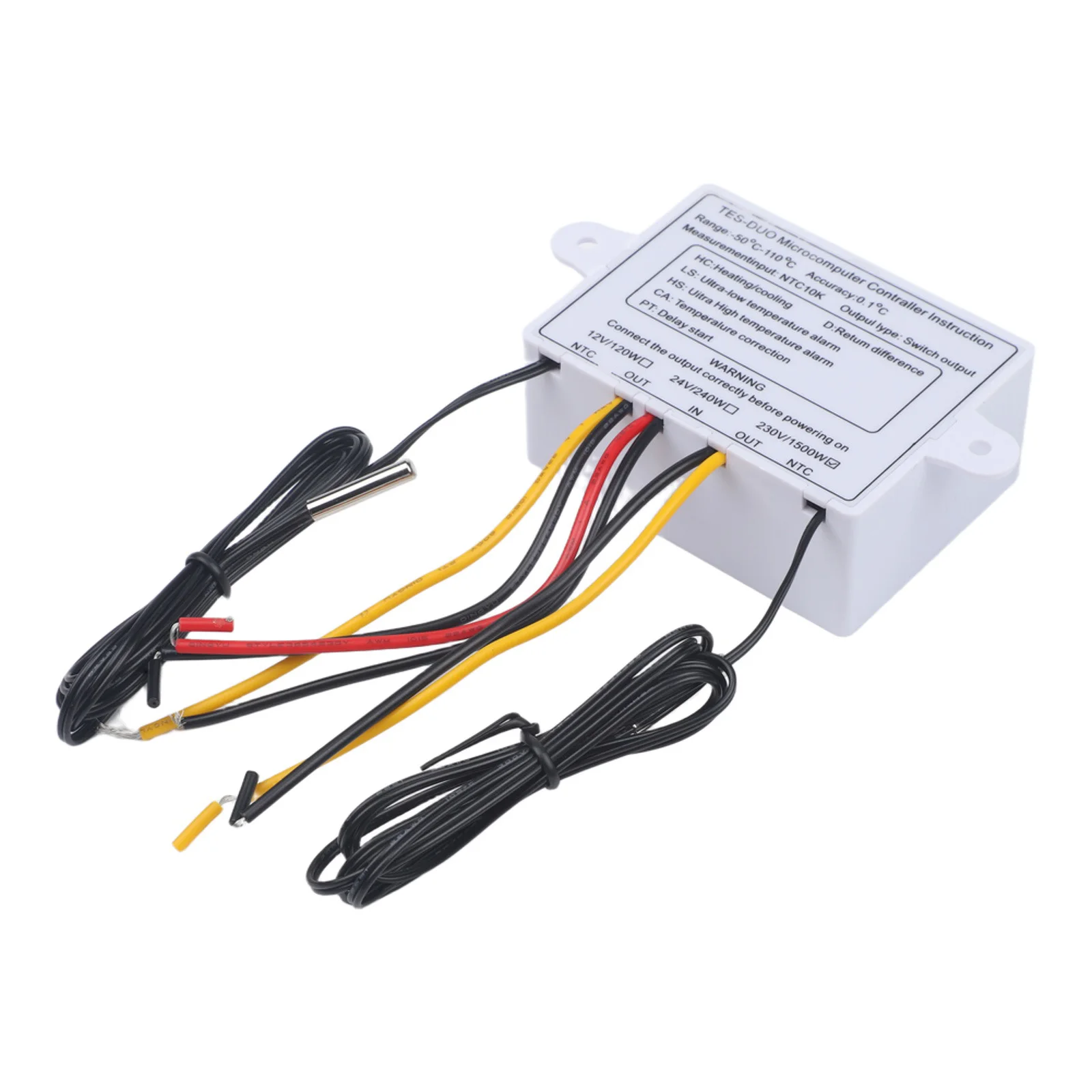 220V Digital Smart Thermostat Dual Temperature Controller ZFXST3012 for Accurate Climate Management and Over Temperature Alarm