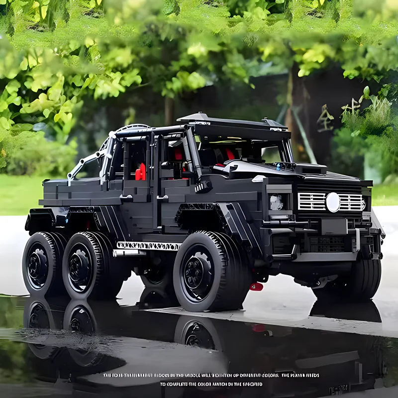 MOC 90009 APP RC Off-Road Vehicle Building Blocks Black Chost 6X6 Cruiser Car Model Bricks Puzzle Toys Christmas Gifts For Kids