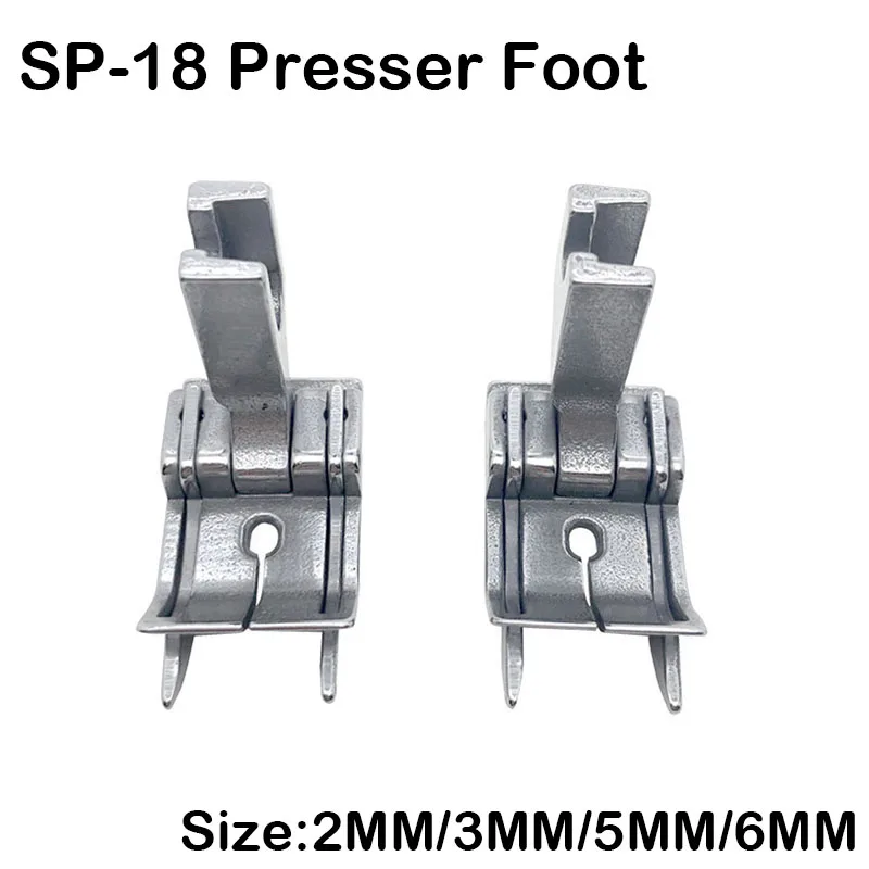 SP-18 Right Left Doule Edge Guide Presser Foot For Industrial Single Needle Lockstitch Sewing Machine Accessories Pressure Foot