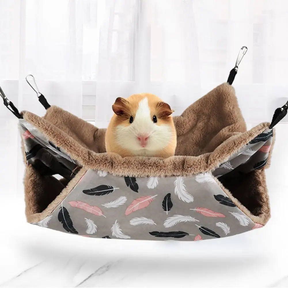 Plush Double-Layer Hamster Hammock 23