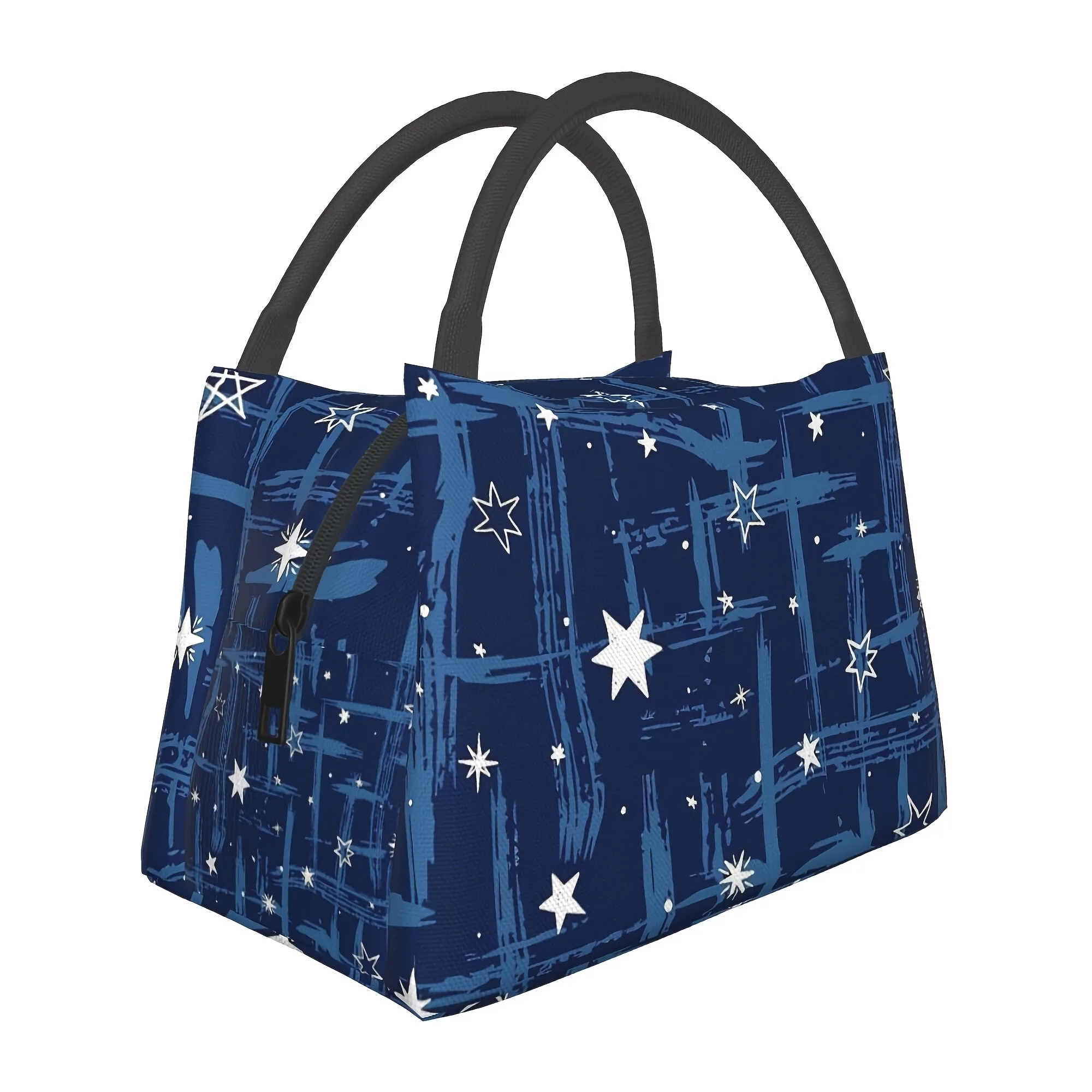 Star Graffiti Insulated Lunch Bag Portable Reusable Tote for Men Women Office Picnic Camping