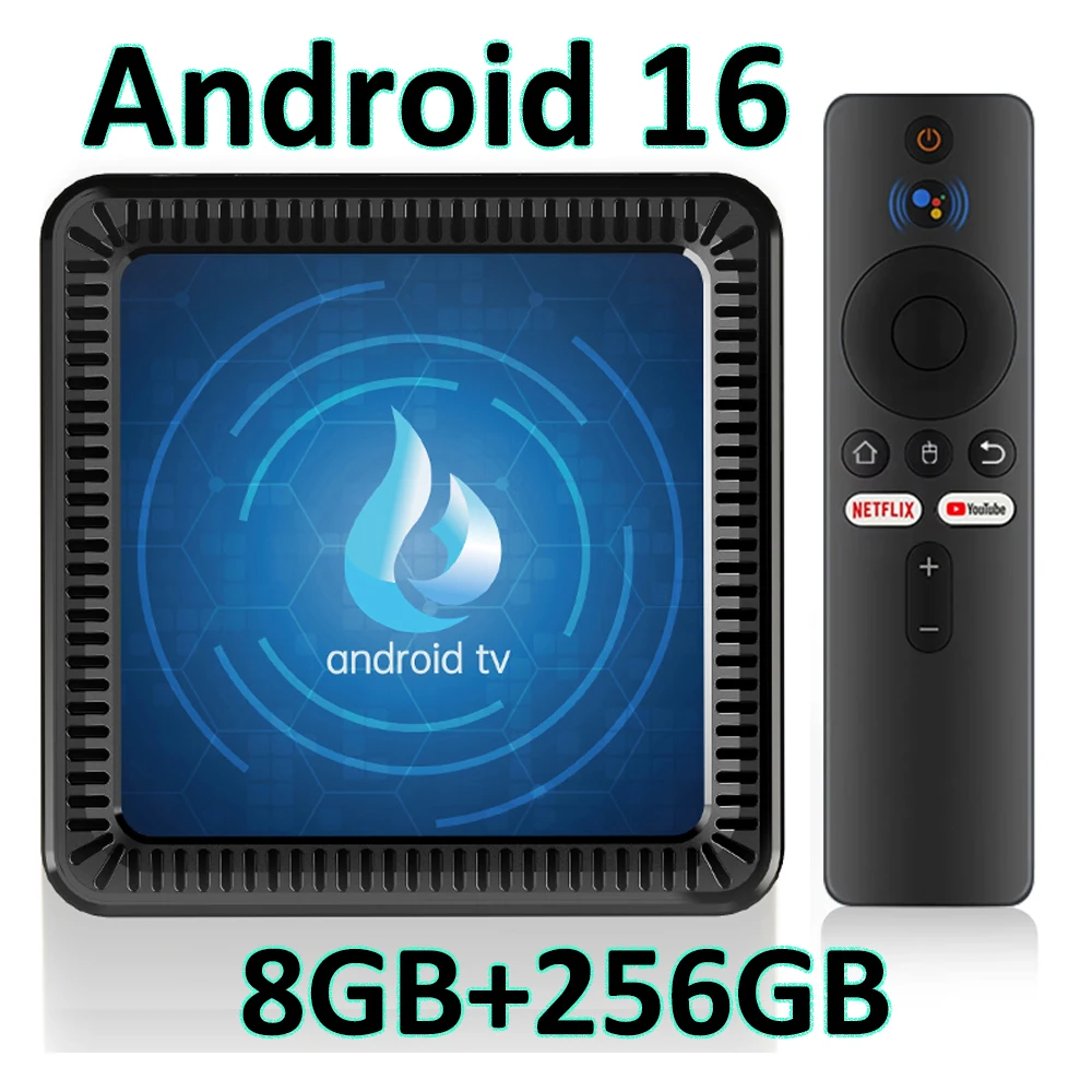 Caja de TV Inteligente Q17 Android 16 Allwinner H313 Doble WiFi BT5.4 Asistente de Voz Google Vídeo HD 8K Reproductor Multimedia 8GB 256GB Decodificador