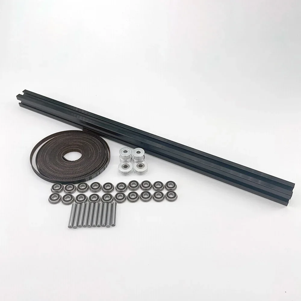 ZeroG Mercury One Gates GT2 LL-2GT RF Open Timing Belt Misumi Extrusion 2GT 20T Pulley F695-2RS MGN12H Linear Rail