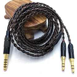 8-rdzeniowy kabel HE400SE 3.5/2.5/4.4mm wtyczka do 2*3.5mm wtyczka do Hifiman SUNDARA Ananda HE400SE Denon AH-D600 SONY MDR Z1R...