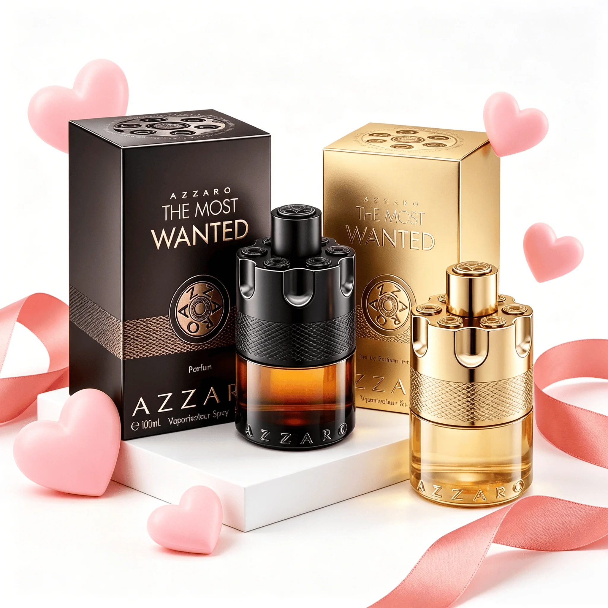 Azzaro The Most Wanted Eau de Parfum Intense, Black-gold Gun Design, Tobacco Amber Woody Fragrance, Maximum Longevity Seductive Scent, Luxury Mens Cologne for Date Night view 2