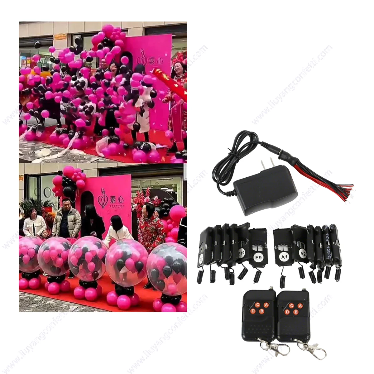 Balloon Blast Machine Exploding Kit Stage Party Decoration Wedding Birthday Baby Shower New Year Christmas 8 12 Channel Remote - Image 2