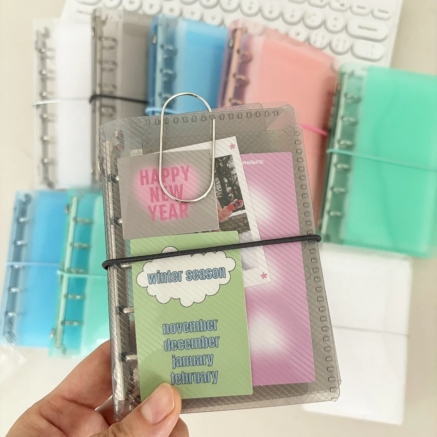 غطاء دفتر ملاحظات مجلة أوراق شجر فضفاضة M5/A7، غلاف محمول بثلاثة أضعاف، أوراق/حقائب إعادة تعبئة ذاتية الصنع، منظم تخزين كتيب غير المرغوب فيه #1