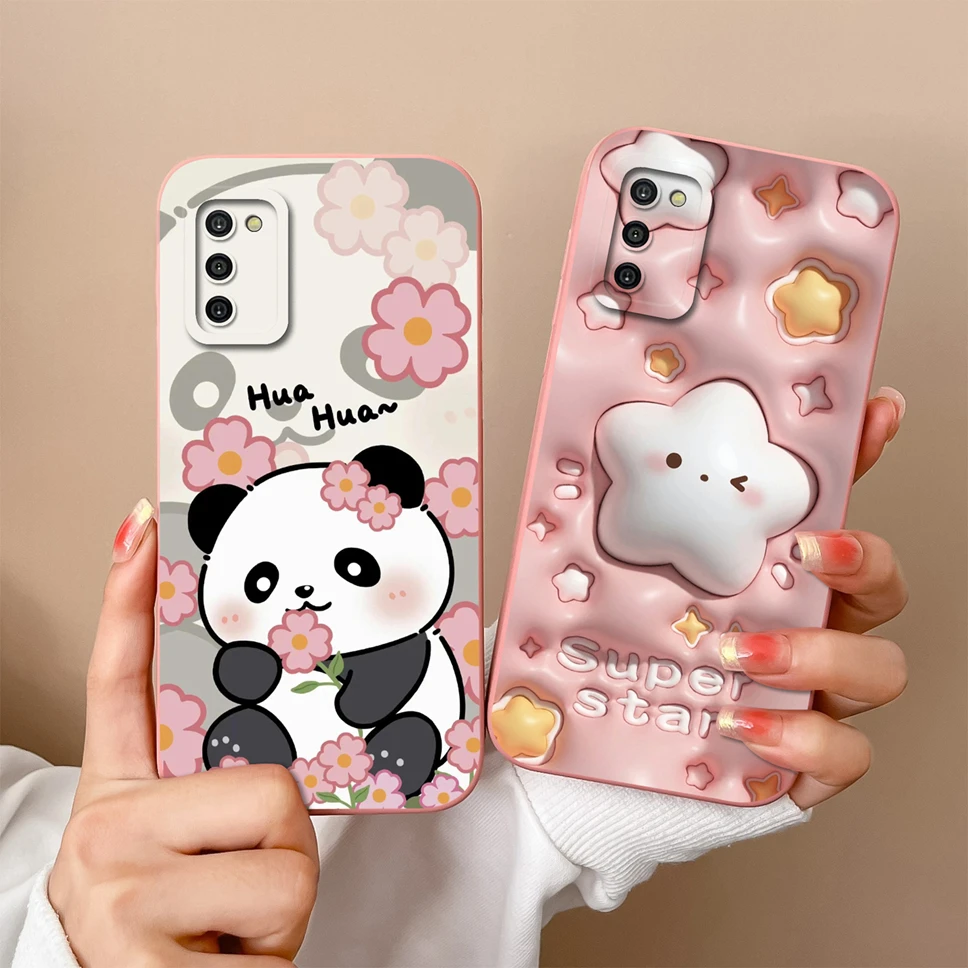 For Samsung Galaxy A02S M02S F02S Phone Cases Cute Creative Style Soft Liquid Silicone Shockproof Protective Back Covers Fundas image 5