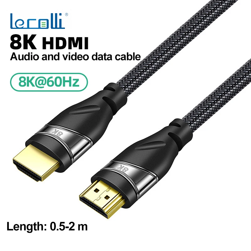 

0.5-5m Adapter Line Hdmi8k@60hz Hd Cable Computer Laptop Connecting Cable Tv Monitor 3d Audio And Video Cable