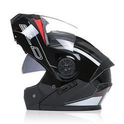 DOT-casco de Moto abatible hacia arriba para hombre y mujer, protector de cara completa para Motocross, carreras, turismo callejero, Cool Rider