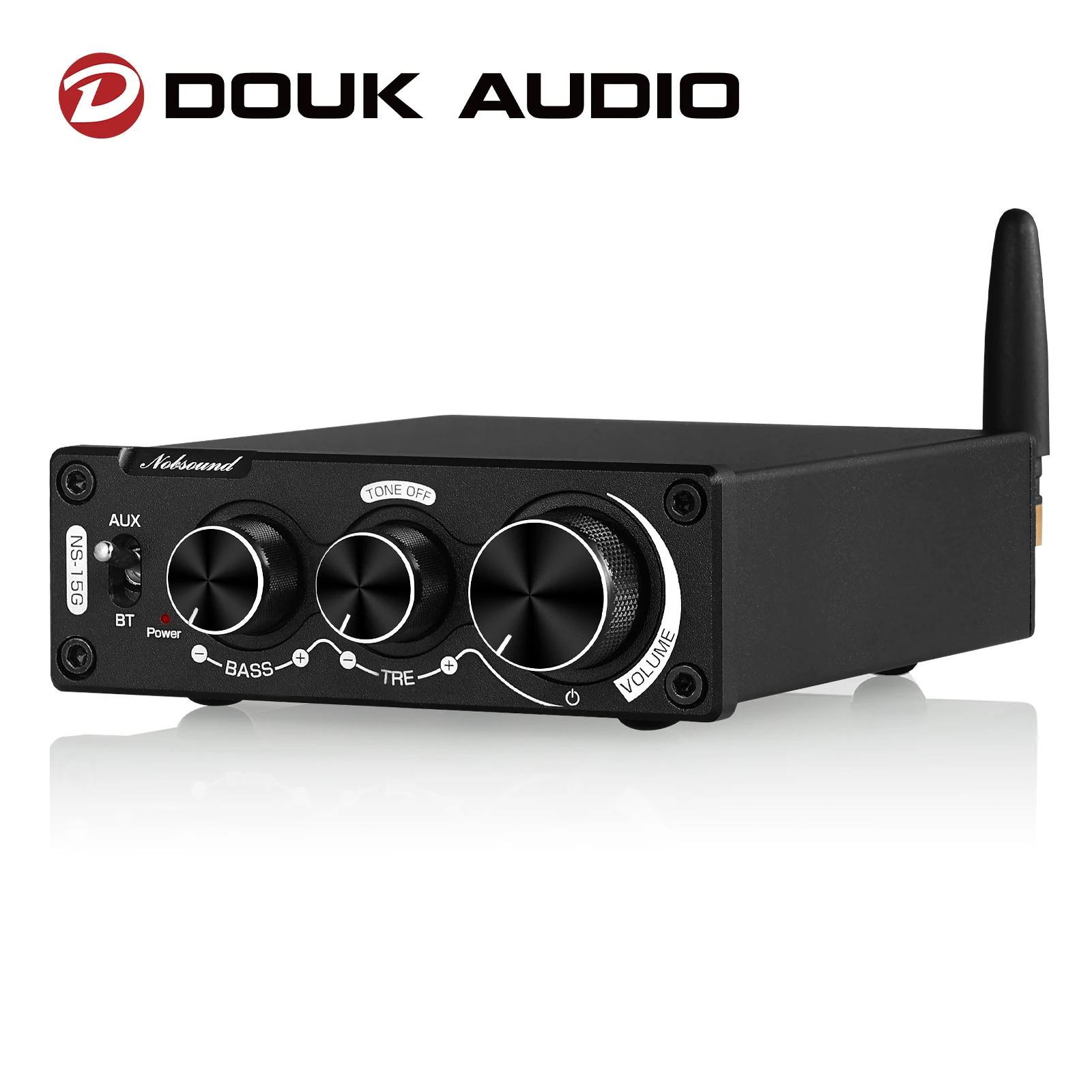 Douk Audio Mini Bluetooth 5.0 TPA3116 Digital Audio Amplifier HiFi Class D Stereo Power Amp 100W*2 for Home Speakers