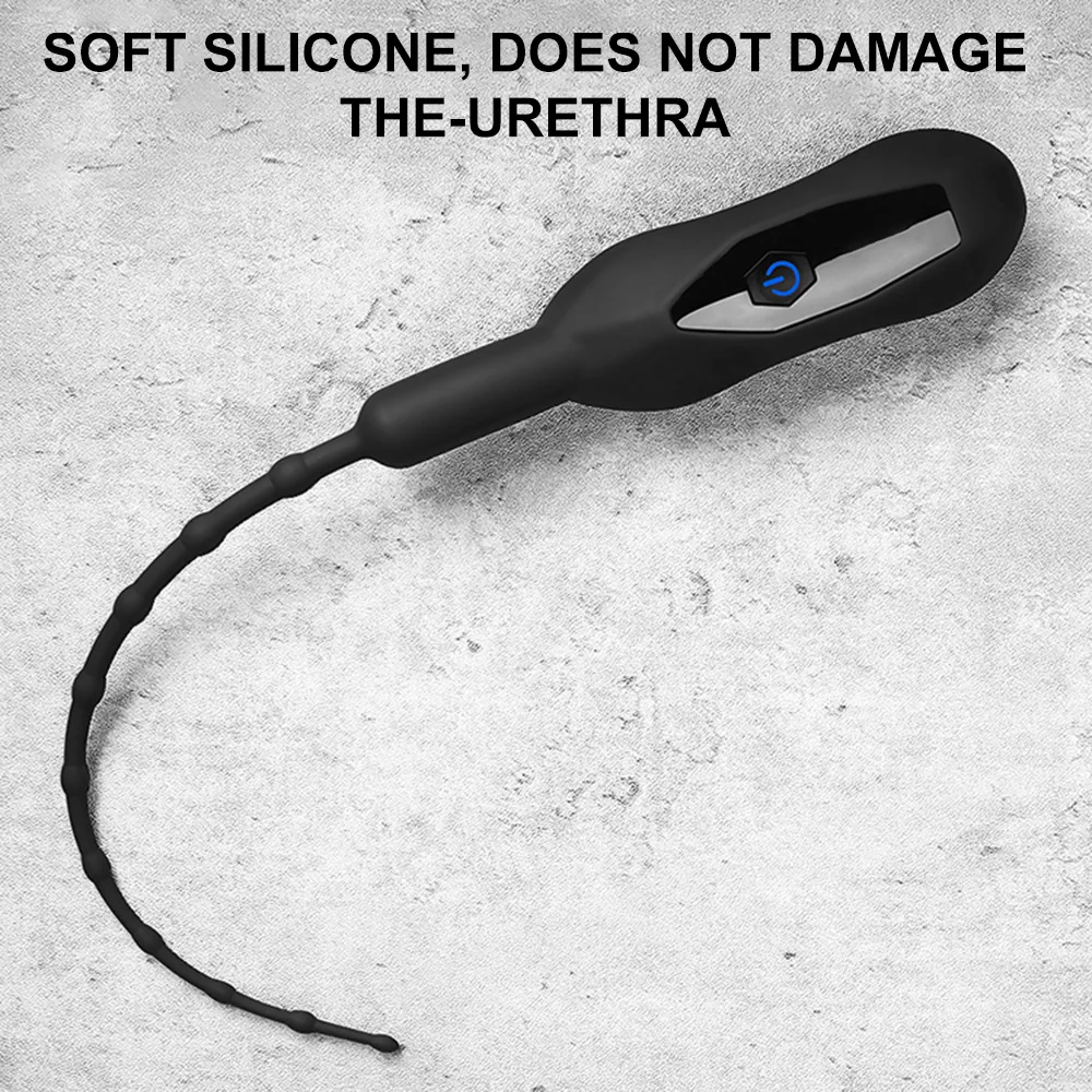Urethrale Vibrator Katheter Penis Plug Vibrerende Urethrale Plug Speeltjes voor Man Met Bullet Penis Inbrengen Urethra Geluid Dilatator