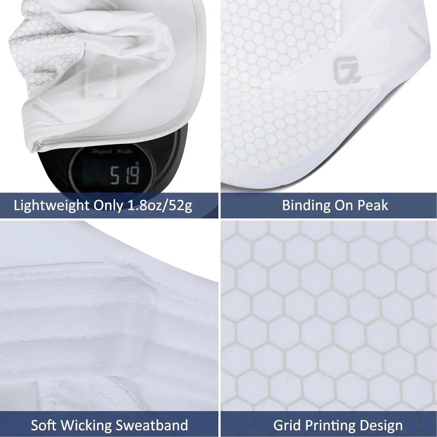 GADIEMKENSD Stretch Sport Hat with Soft Brim Quick Dry Lightweight Breathable Running Caps Unisex M36