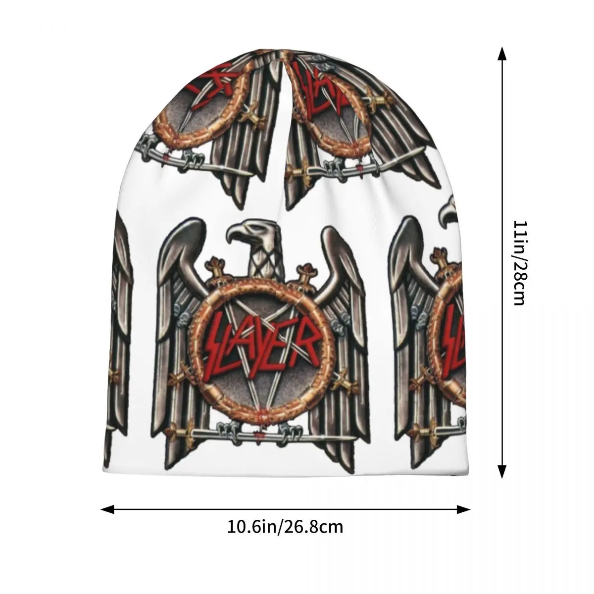 Slayer Heavy Metal Rock Band Skullies Beanies Hats Warm Autumn Winter Outdoor Cap Knitted Bonnet Caps for Unisex Adult