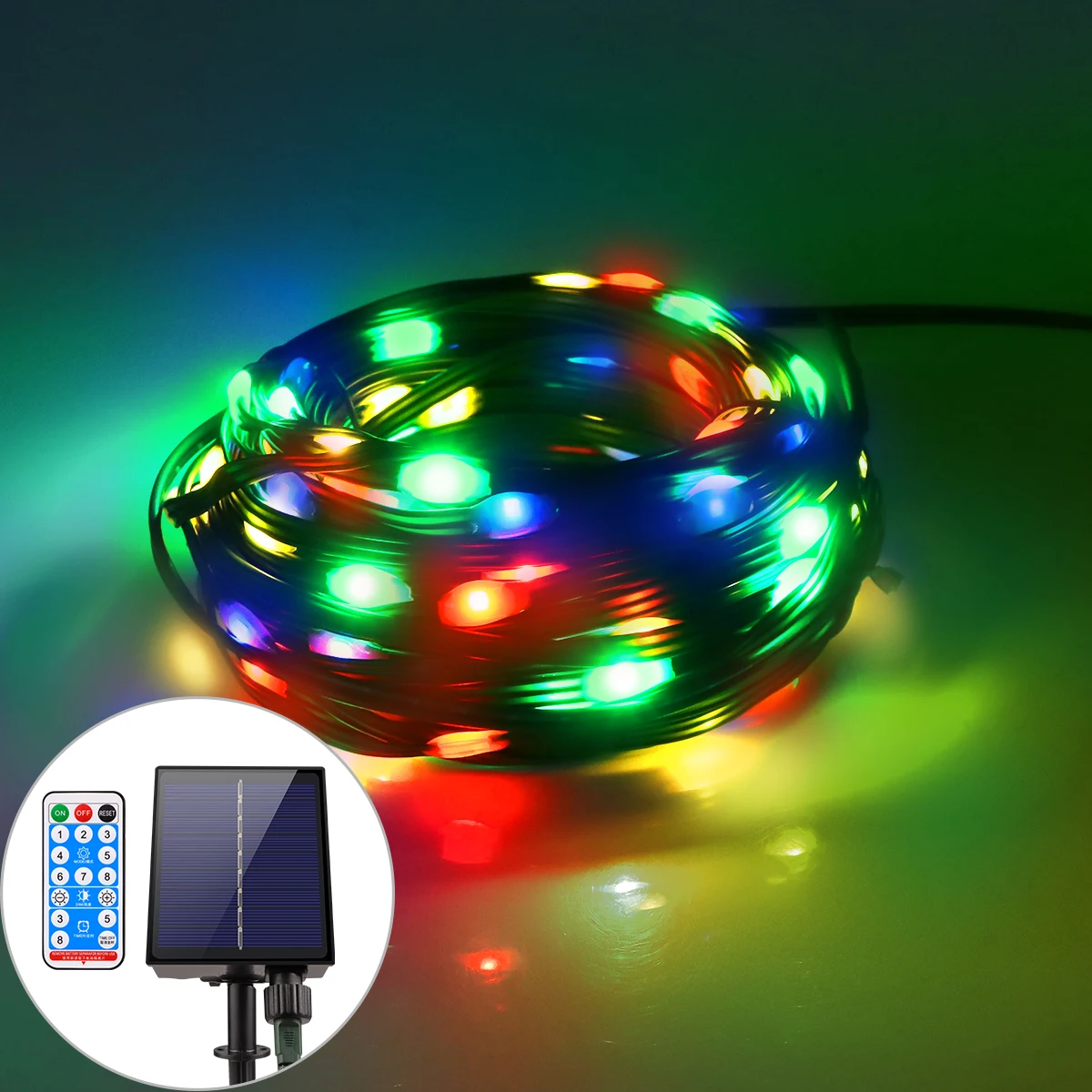CHNAITEKE LED Solarlichterkette 100M 3