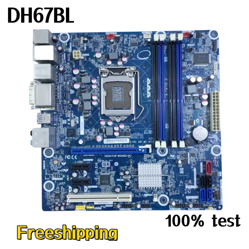 

Материнская плата для настольного компьютера DH67BL, материнская плата LGA 1155 DDR3 H67, 100% Протестировано, полностью работает