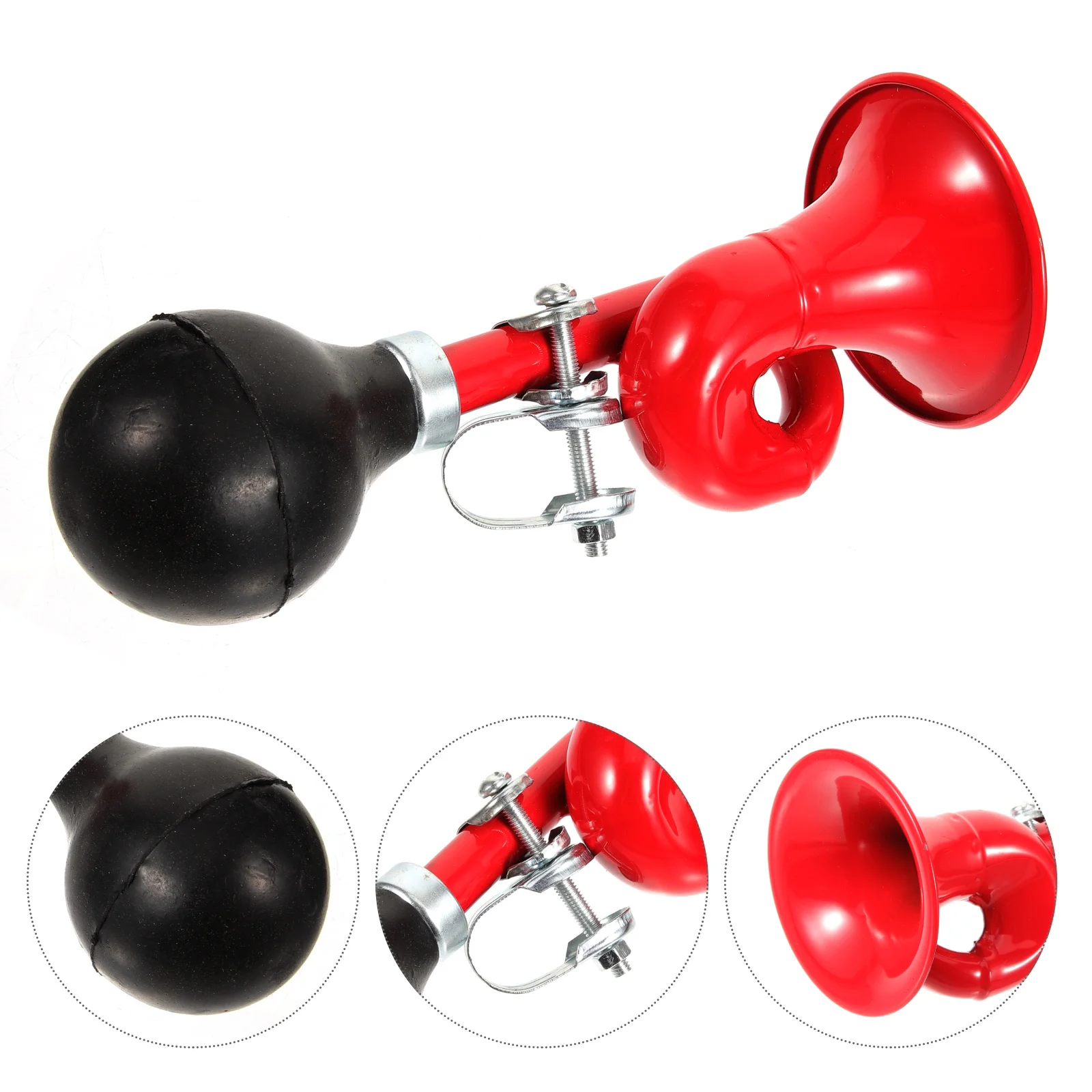 

Shape Manual Bike Horn Portable Air Horn for Safe Outdoor Cycling Lightweight Bike Bell Squeeze Bell Squeeze Bugle