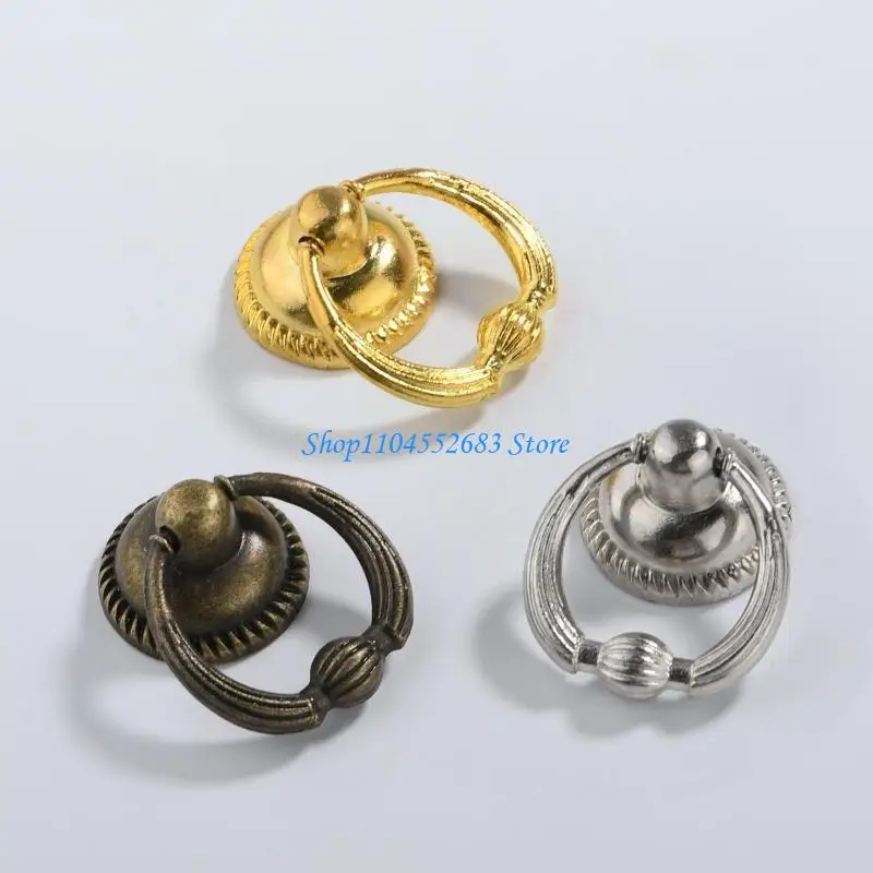 Y6GD 12 PCS VINTAGE TRUCHTGRUIK KNOB VOOR Keukenkast Kaste Kastje Deurengarderobe met ladering (3 kleuren)