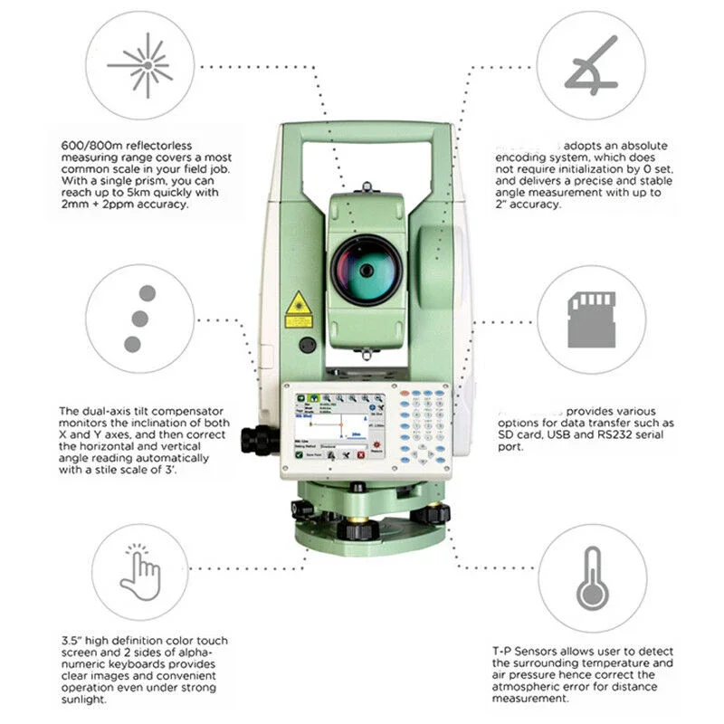 NEW SANDING STS 772R10L CE  Total Station