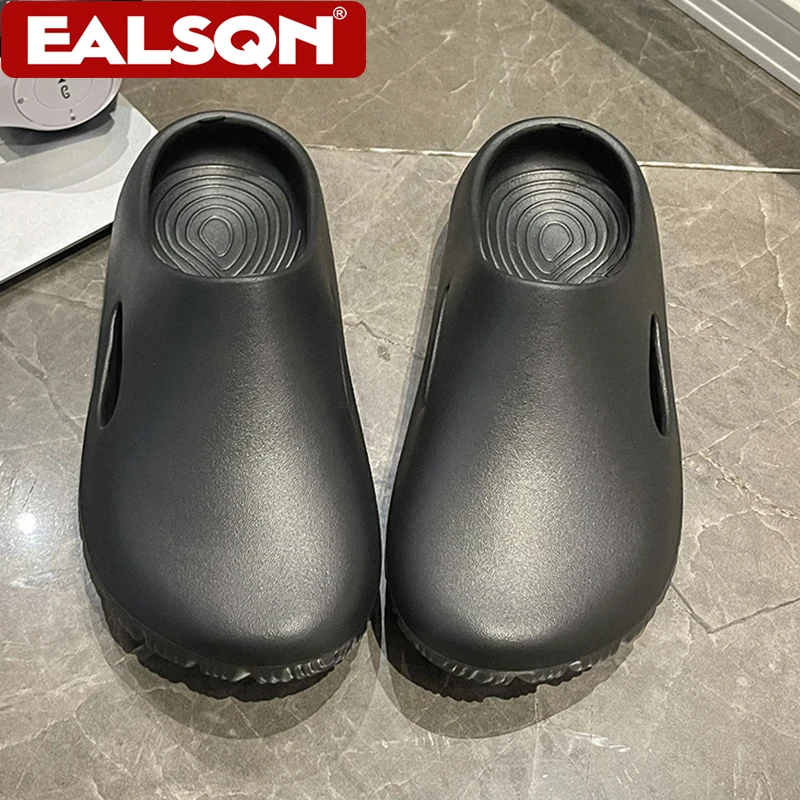 Unisex Summer EVA Anti-Slip Baotou Slippers Breathable Comfortable House Shoes Versatile Couple Sandals for Men&Women