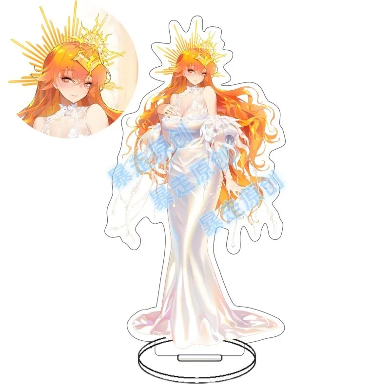 Augusta Camellya Chisa The Shorekeeper Acrylic Figure Stand Game Wuthering Waves Cartoon Keychain Collecting Accessories