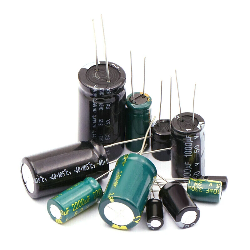 Capacitor eletrolítico de alumínio, radial, 150uF, 35V, 150MFD, 35VDC, 8*12mm, 10PCs