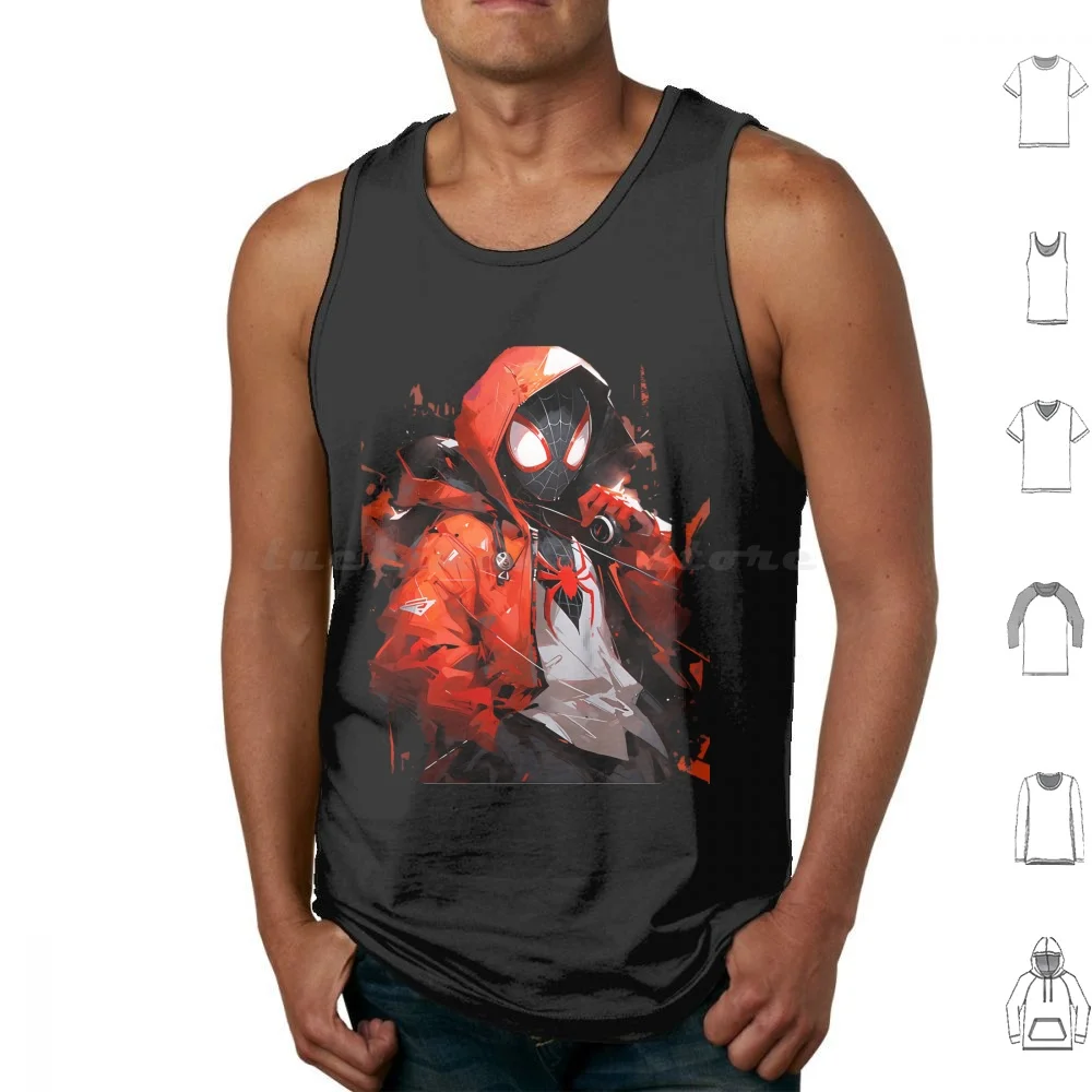 Spiderverse Tank Tops Vest Sleeveless Gwen Stacy Spider Gwen Miles Morales Spiderverse Peter Parker Spider Spider Verse