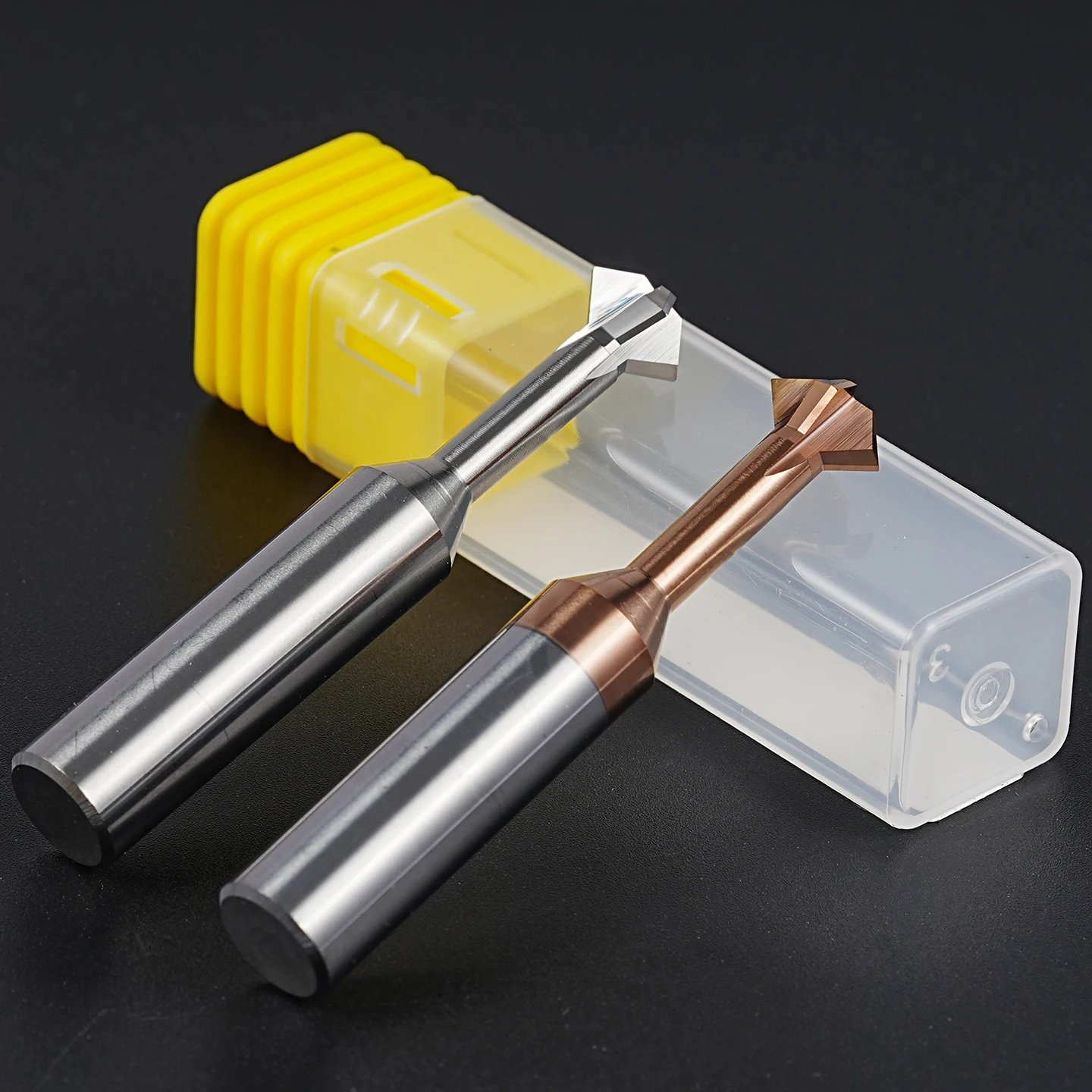 Front & Back Deburrer HRC60 Tungsten Carbide 60° 90° 120° Up‑Down Chamfering End Mill  for Steel  CNC Machining For Metal Hole