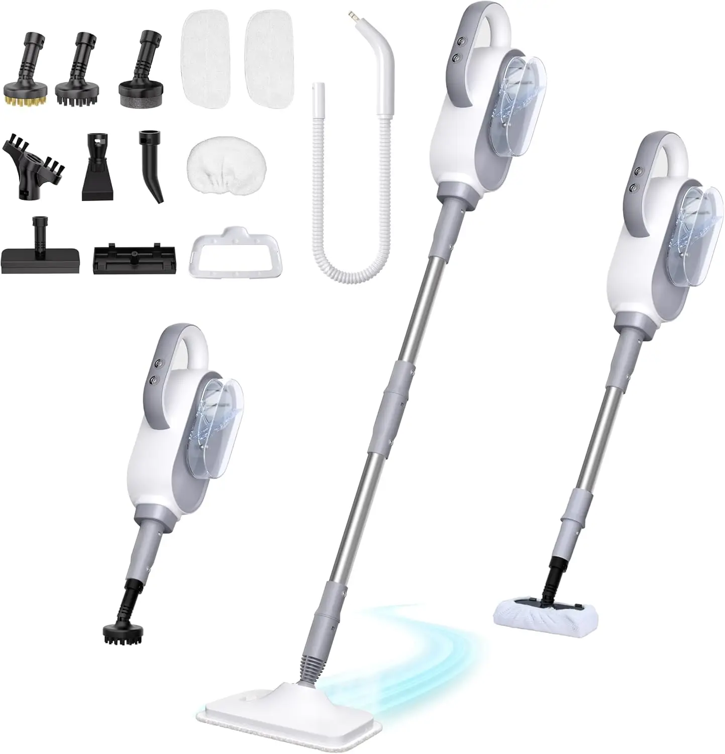 

13-in-1 Handheld Steam Cleaner with 500ML Tank, 23FT Cord for Floors, Tiles, Windows, Carpets