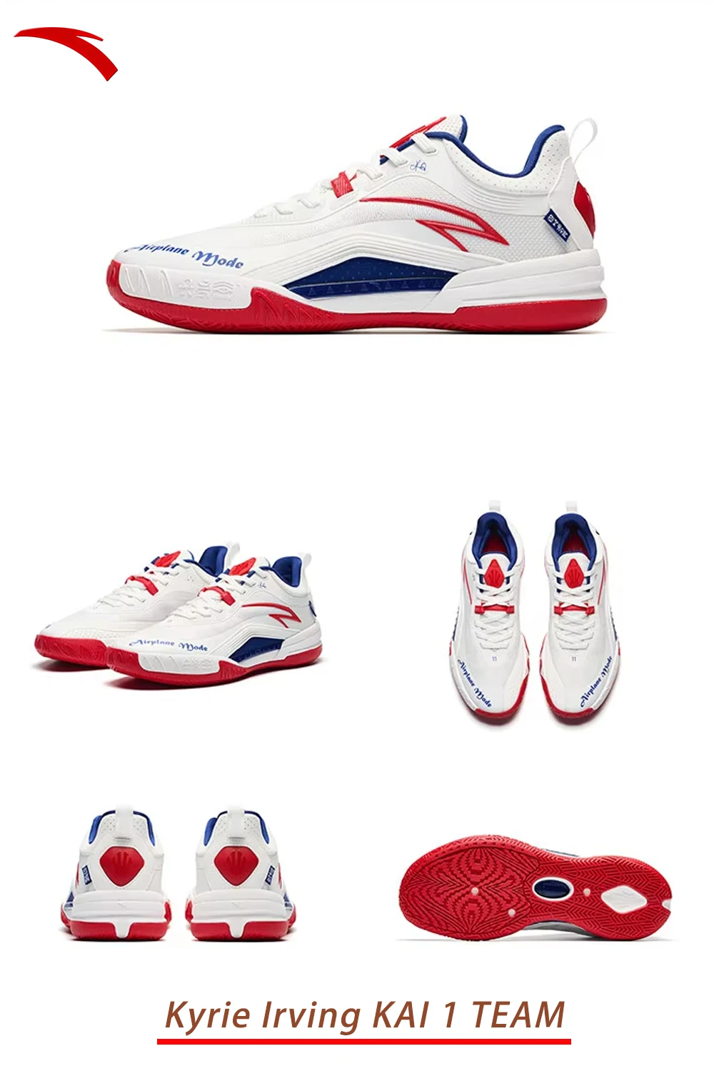 ANTA Kerry Irving series KAI 1 TEAM-PE Irving team basketball shoes men's durable sneakers
