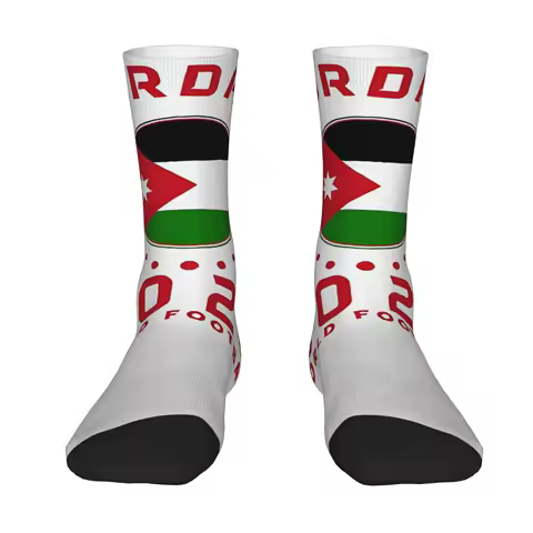 Funny Happy World Soccer 2026 Jordan Football Fan Retro Harajuku Hip Hop Novelty Seamless Crew Crazy Sock