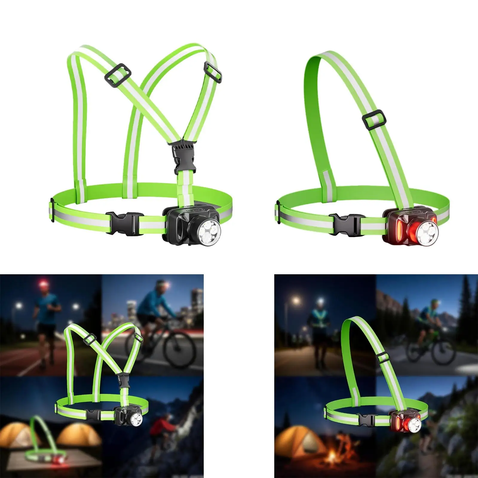 

Нагрудный фонарь-сигнализатор для бега на открытом воздухе, походов, прогулок с собакой, джоггинга