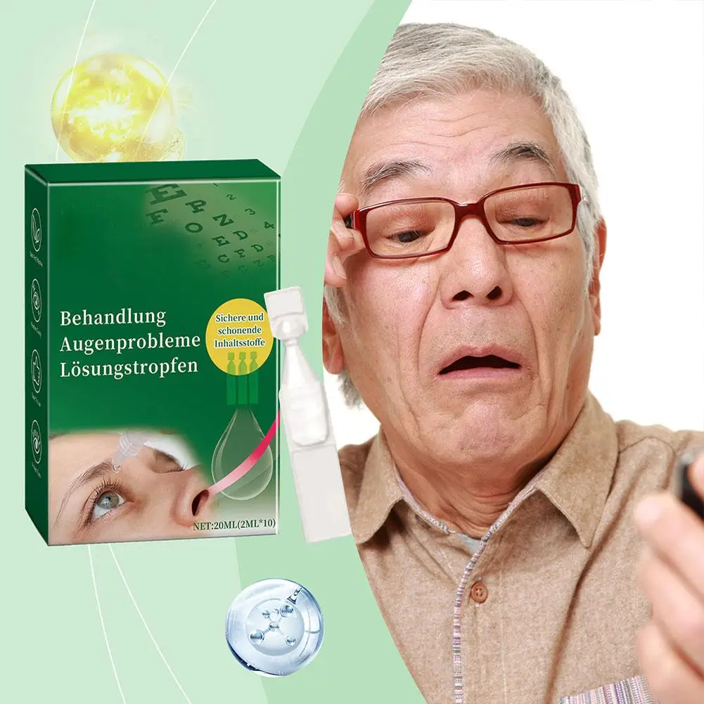 20ml Presbyopia VisionRestore Eye Drops Relieve Eye Fatigue, Dryness, Itching, Eye Swelling, Blurred Vision Care Solution