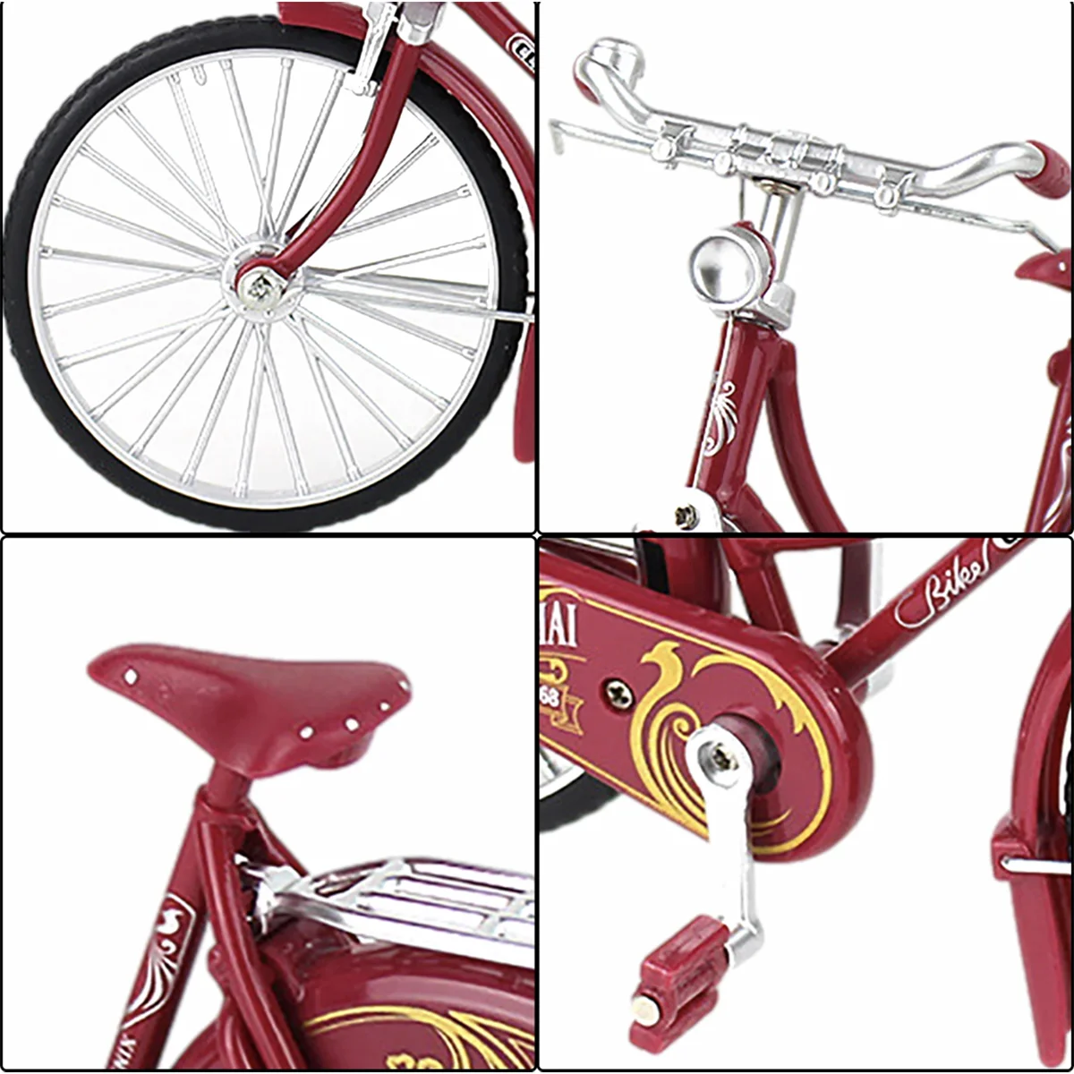 Mini modèle de vélo de montagne en alliage moulé sous pression pour adultes, simulation de doigt, décoration de vélo en métal, cadeaux de collection, jouets pour garçons, nouveau, 1:10