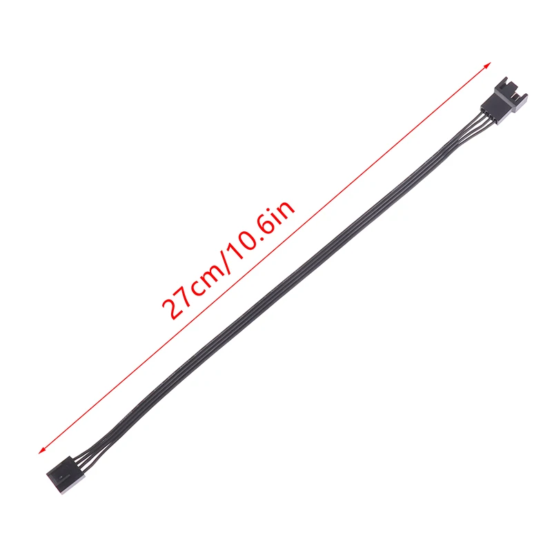 5Pcs PWM Fan Extension Cable 27cm PC Fan Extension Cable Compatible With ATX Case 4 Pin Cooling Fans Durable