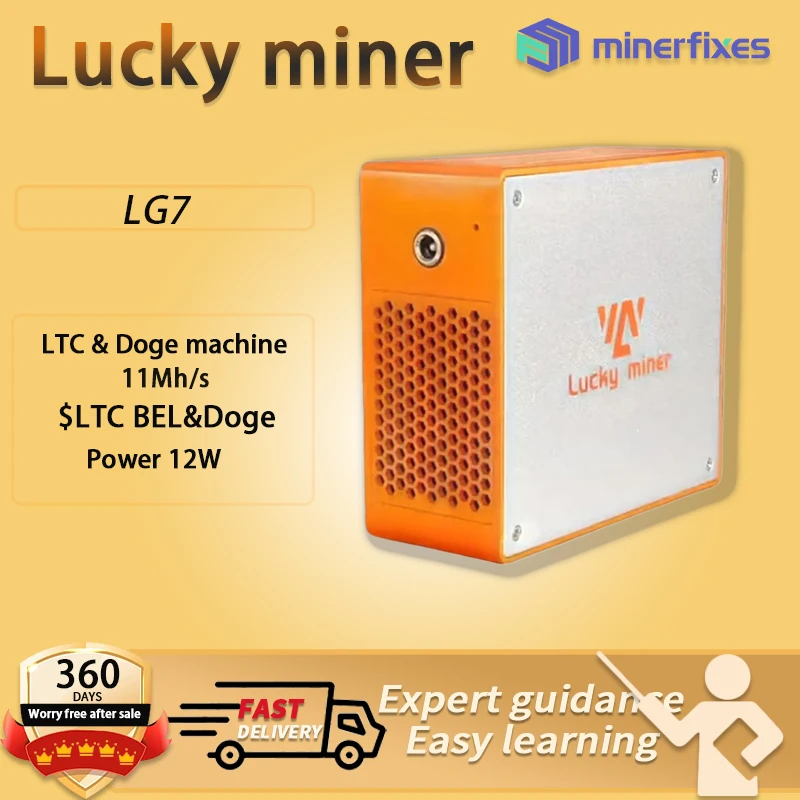 

Майнеры Dogecoin Lucky Miner LG07 11MH/S wifi 2,4g Litecoin Miner Cryptos LTC&Doge Mining Machine Asic Miners Home box с блоком питания