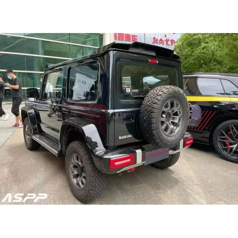 طقم هيكل عالي الجودة لجيمي 19-22 ترقية G63 المصد الأمامي المصد الخلفي مصبغة هود المصدات Peect صالح مجموعات الجسم #5