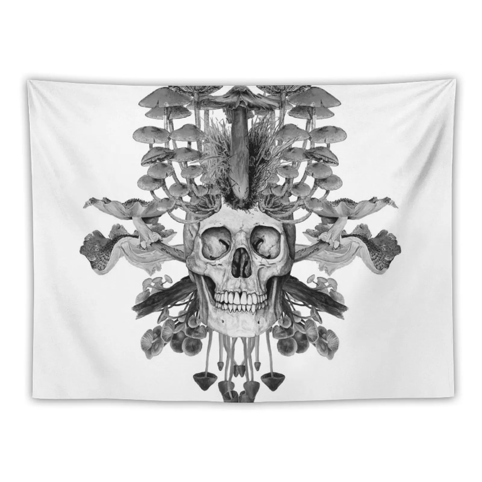 

Mushroom Skull Tapestry Bedrooms Decorations Christmas Decoration On The Wall Nordic Home Decor Tapestry