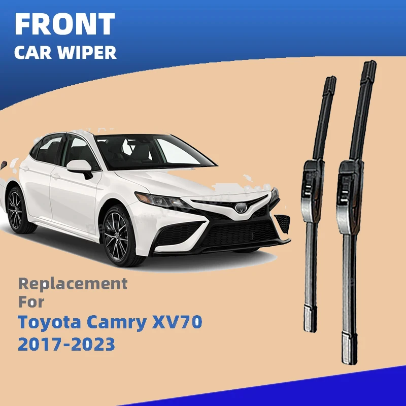 

LHD Front Windshield Wiper Blades For Toyota Camry XV70 2017 - 2023 Hybrid 2pc Windscreen Accessories 2018 2019 2020 2021 2022