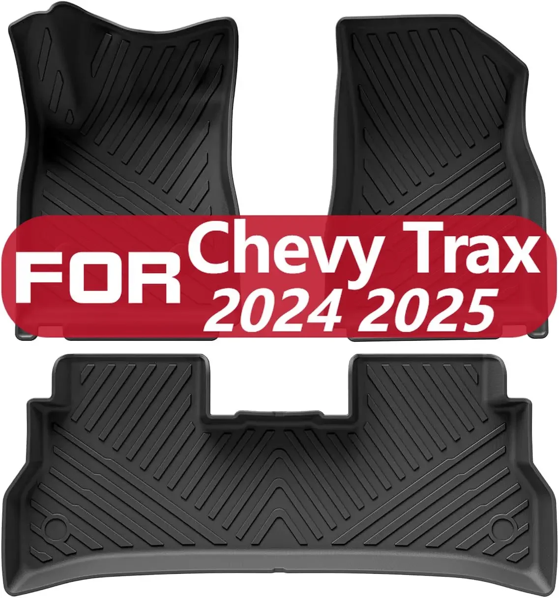 

Коврики для 2024 2025 Chevy Trax Аксессуары Всепогодные напольные вкладыши из ТПЭ для Chevrolet Trax 1-й и 2-й ряд Защитные накладки Анти