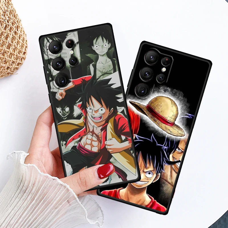 Cartoon Ones P-Piece Art For Samsung Galaxy S23 S22 S21 S20 FE S10 S9 S10E S8 Plus Ultra Lite 5G Black Phone Case